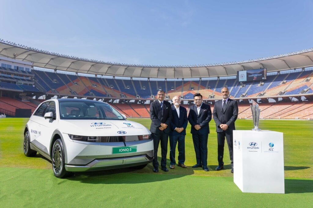 Hyundai IONIQ 5 Partnership - Hyundai Partner with ICC -- World Cup 2027 ---2026-tournamanets Hyundai india