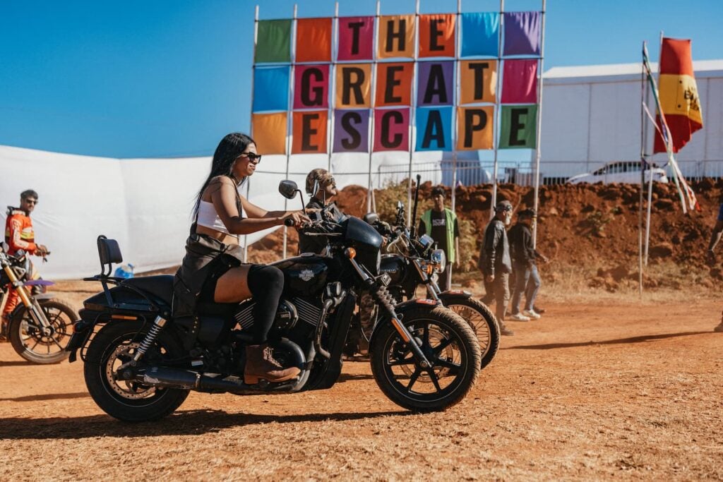 India Bike Week 2025 Panchgani Woman Riding a Motorcycle
