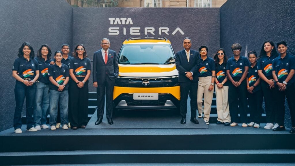 All New Tata Sierra SUV Gifted to India Women Cricket Team after World Cup 2025 Victory