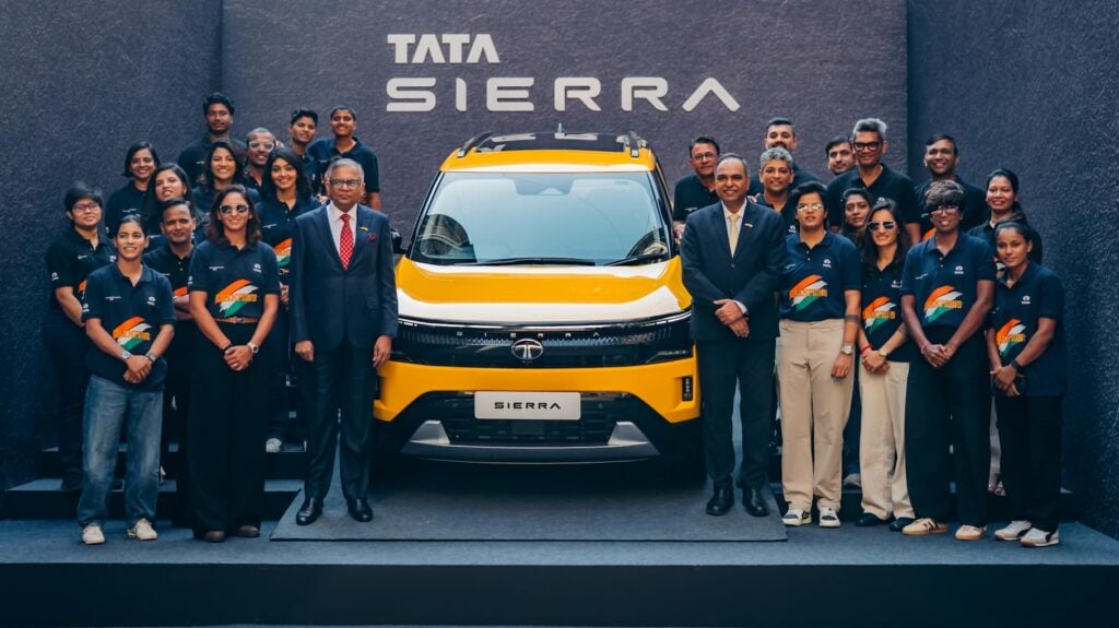 Tata Sierra Indian Cricket Team Receiving the all new Tata Sierra SUVs