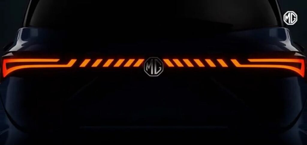 New MG Hector Tail lamps Teased