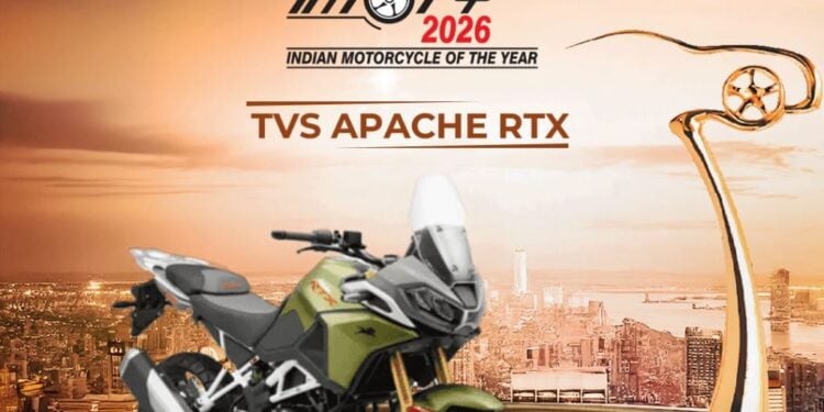 TVS Apache RTX 300 IMOTY Winner 2026