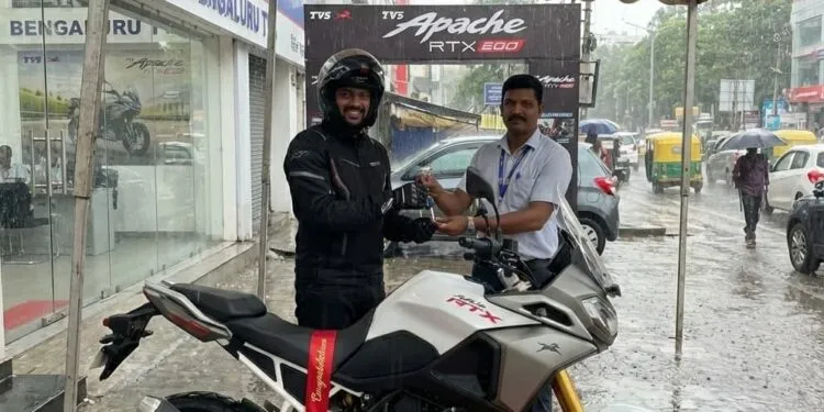 TVS Apache RTX Bangalore Delivery