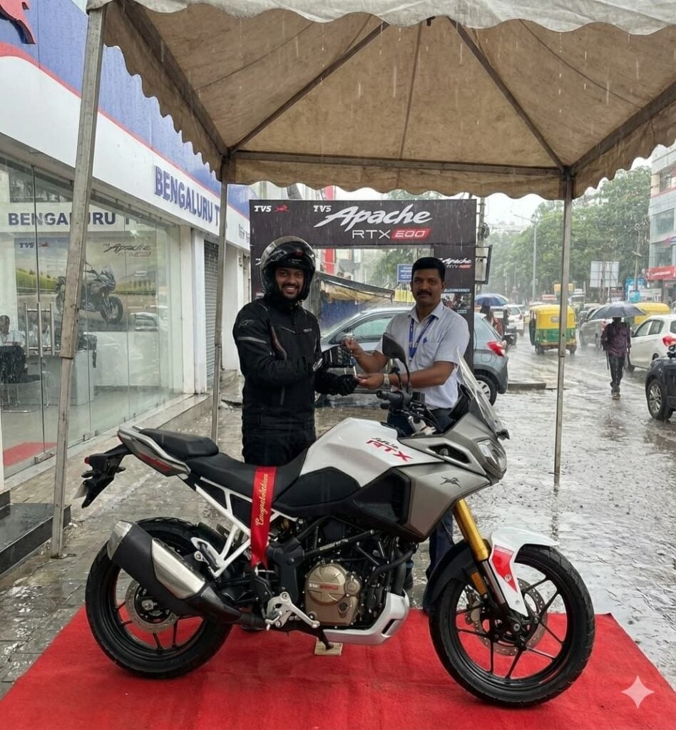 TVS Apache RTX Delivery in Bengaluru
