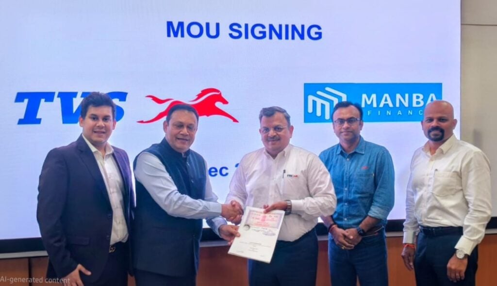 TVS Motor Manba Finance Partnership