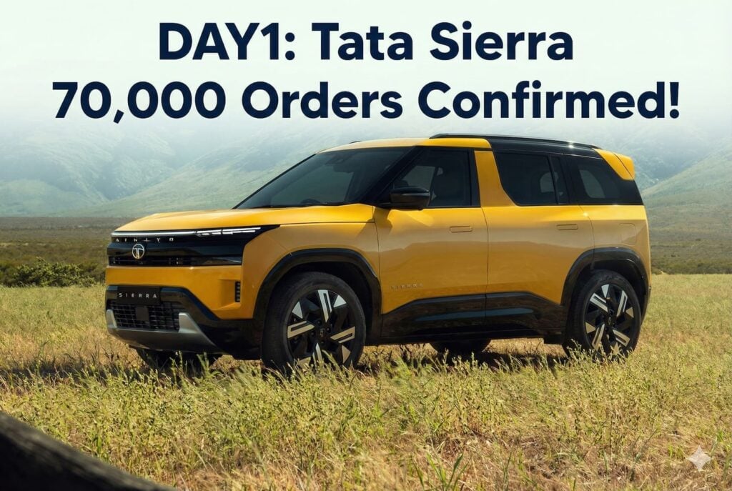 Tata Sierra 70000 Bookings Confirmed New Sierra Booking Details Order New Sierra Demand