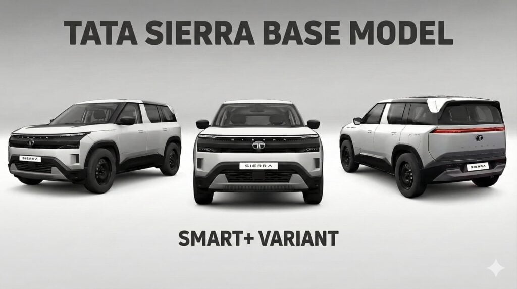 Tata Sierra Basel Model Feature List | Colors and Price details Sierra Smart+