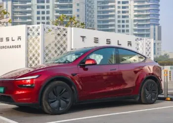 Tesla Super Charger First Charging Facility in Gurgaon India Tesla EV Fast Charging Facility