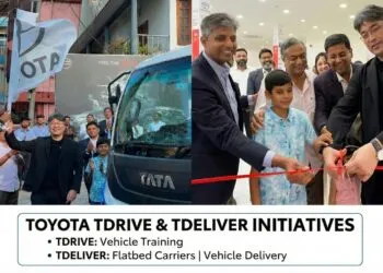 Toyota Kirloskar Motor introduces TDRIVE driving training and TDELIVER flatbed vehicle delivery at Prince Toyota, Sri Vijaya Puram. Learn more about these safety and customer-first initiatives.