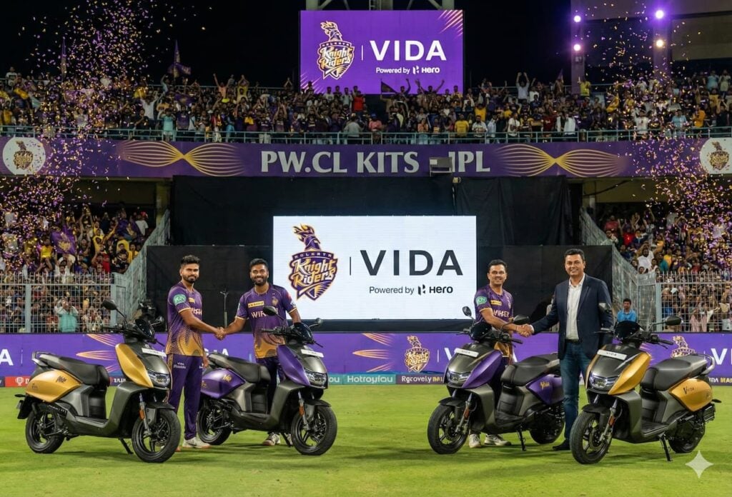 VIDA partnership with KKR Cricket Team