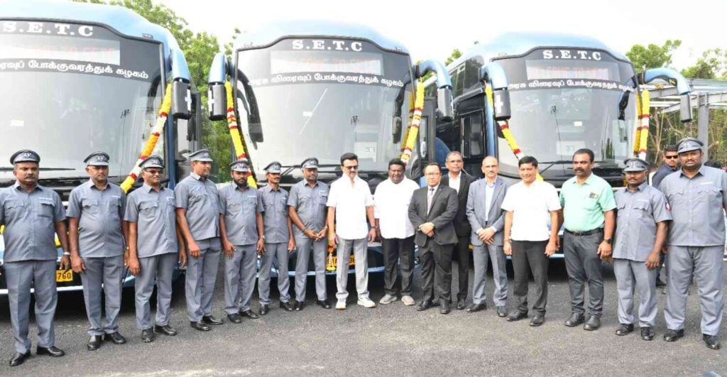 All new Volvo 9600 Coaches Opening Tamil Nadu Transport