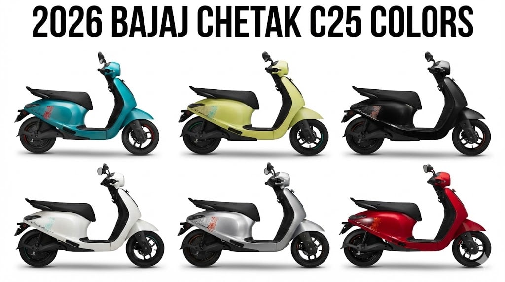 2026 Bajaj Chetak C25 Colors All Colors New Chetak C25 Electric Scooter 2026 Model Photos