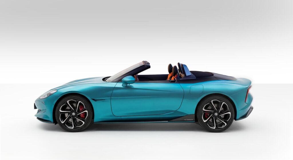 All New MG Cyberster Cyan