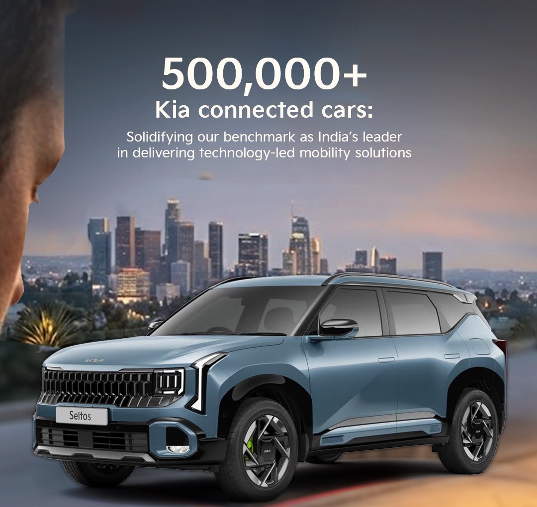 Kia Hits 500,000 Connected Cars Milestone in India and Reveals Global EV2 SUV