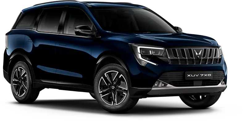 Mahindra XUV 7XO in Blue Color - Nebula Blue