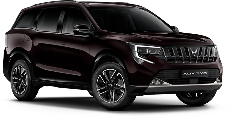 Mahindra XUV 7XO in Red Color - Ruby Velvet