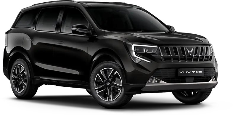 Mahindra XUV 7XO in Black Color Stealth Black