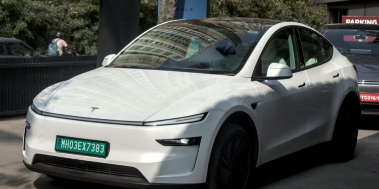 Tesla Model Y Photos Bangalore Popup Experience
