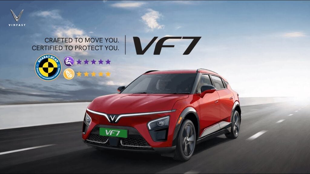 VinFast VF7 Safety Rating Bharat NCAP Crash Test Rating