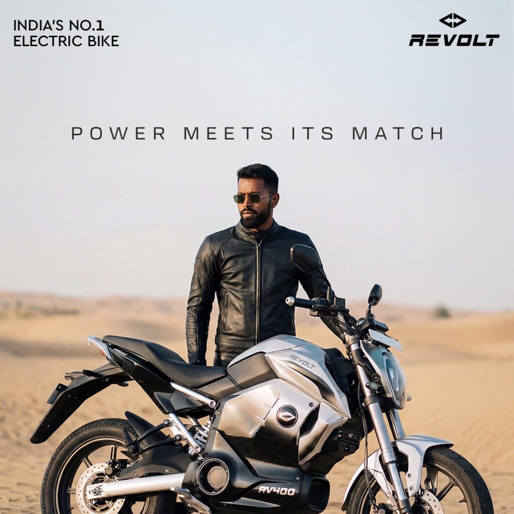 Revolt Motors Brand Ambassador Hardik Pandya
