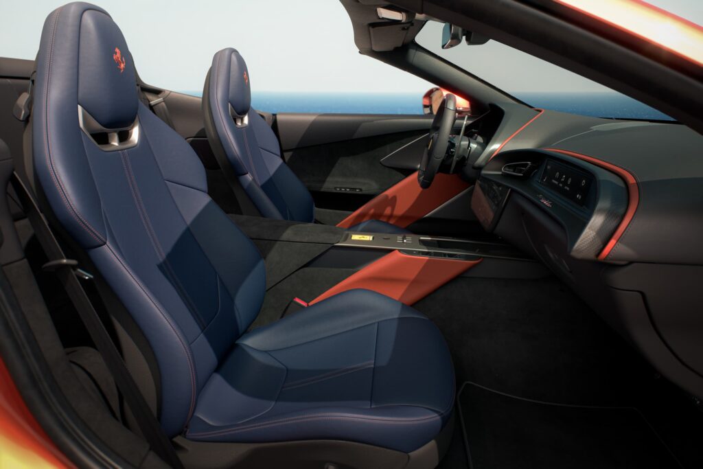 Ferrari Amalfi Spider Rosso Tramonto (Sunset Red) Interior Images Red 