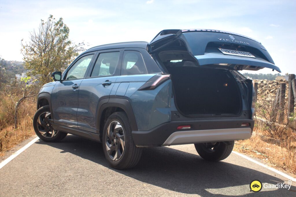 Maruti Victoris Boot Space Powered Tailgate