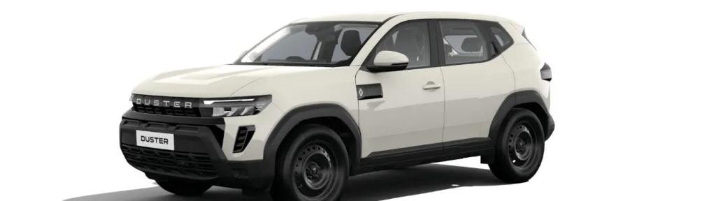 [Photo of 2026 Renault Duster in Pearl White]