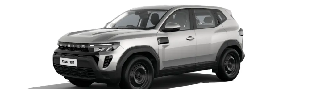   [Photo of 2026 Renault Duster in Moonlight Silver]