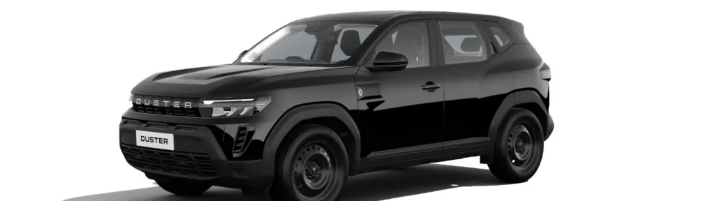 [Photo of 2026 Renault Duster in Stealth Black]