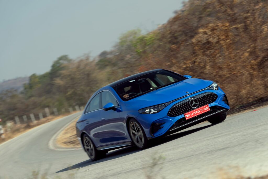 Mercedes Benz CLA 2026 Model Photos Blue Color