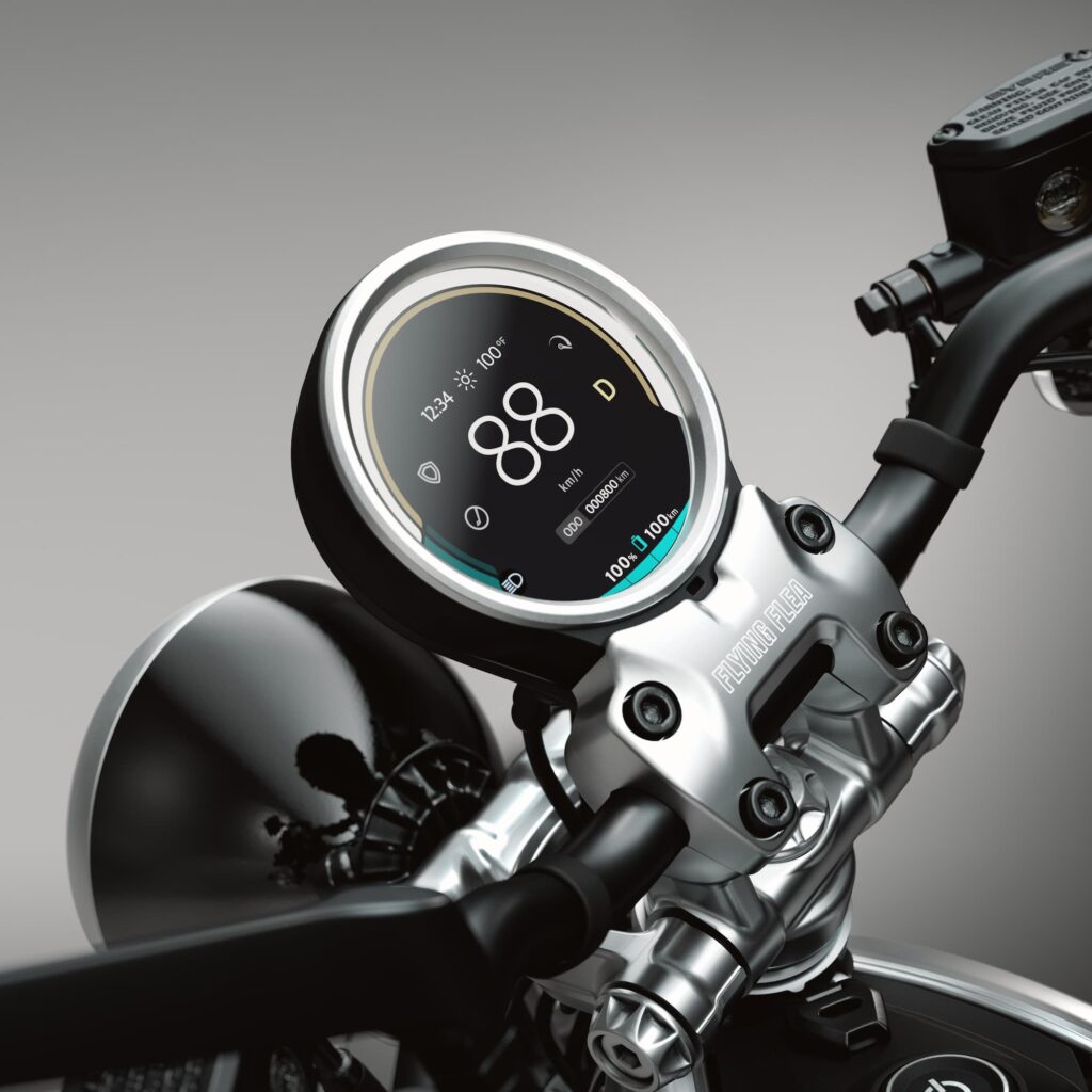 Flying Flea C6 Speedometer Top Speed of new Flying Flea C6 Electric Motorcycle