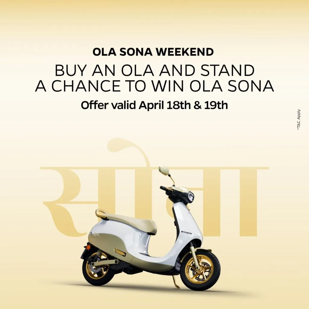 Ola Sona Weekend... Ola Electric Akshaya Tritiya Offer 2026