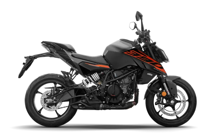 350cc Duke 390 Black and Orange Color