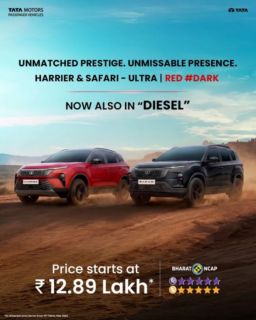 Tata Harrier and Tata Safari Diesel Variant