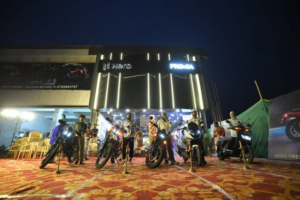 New Hero Premia Showrooms Tamil Nadu ( Dindigul and Tiruppur)