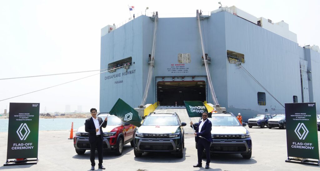 New Renault Duster being transported via Ship...Moored
