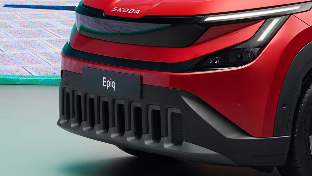 Skoda Epiq Electric SUV front fascia