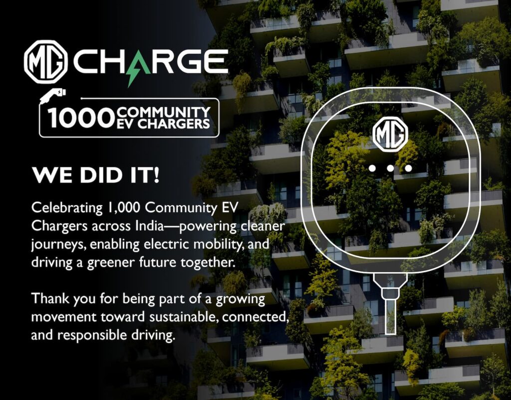 JSW MG Motor - MG EV Community EV Chargers - MG Charge
