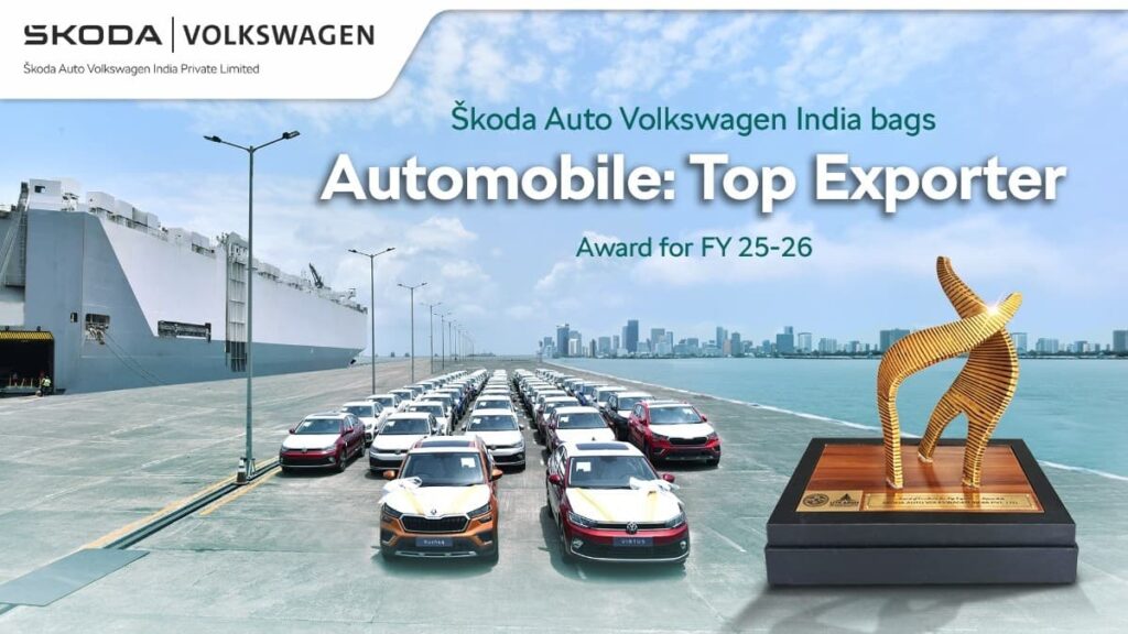 Skoda Auto Volkswagen India Automobile Top Exporter