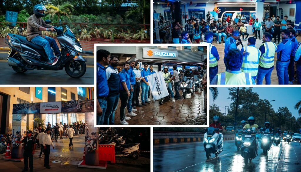 Suzuki Burgman and Avenis Hangout Parade Hyderabad