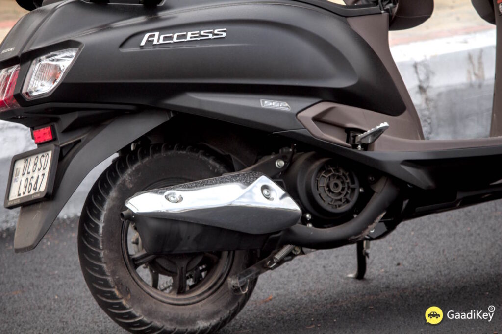 Suzuki Access Ride Connect Edition Scooter Exhaust