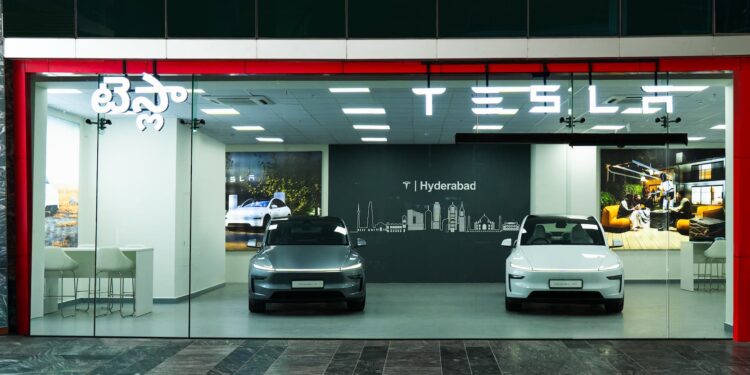 Tesla Experience Centre in Hyderabad