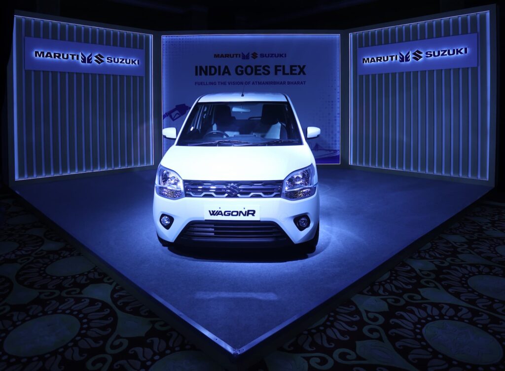 New Maruti WagonR Flex Fuel Car Front View