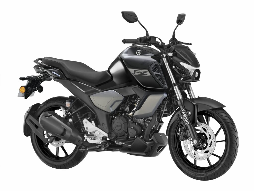 Yamaha FZ Blue Flex Motorcycle in Black Color - First Flex Fuel Bike by Yamaha