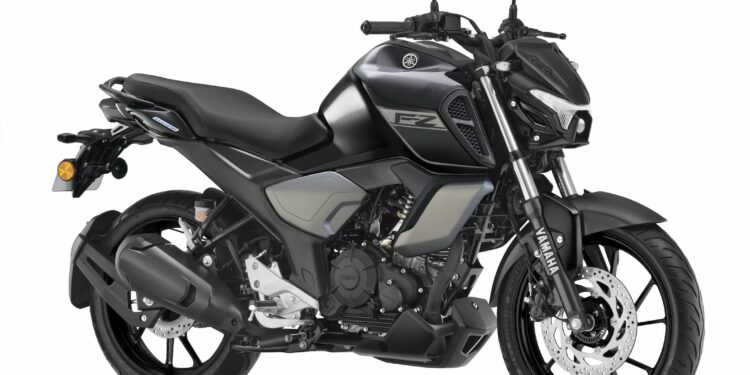 Yamaha FZ Blue Flex Motorcycle in Black Color - First Flex Fuel Bike by Yamaha