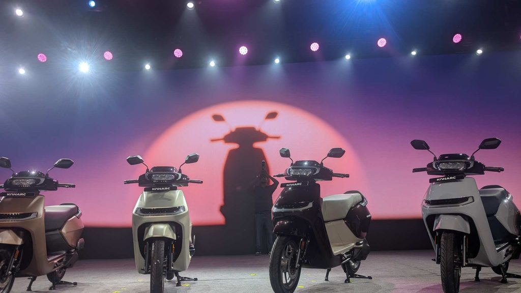 Ather Konarc Electric Scooters in different colors