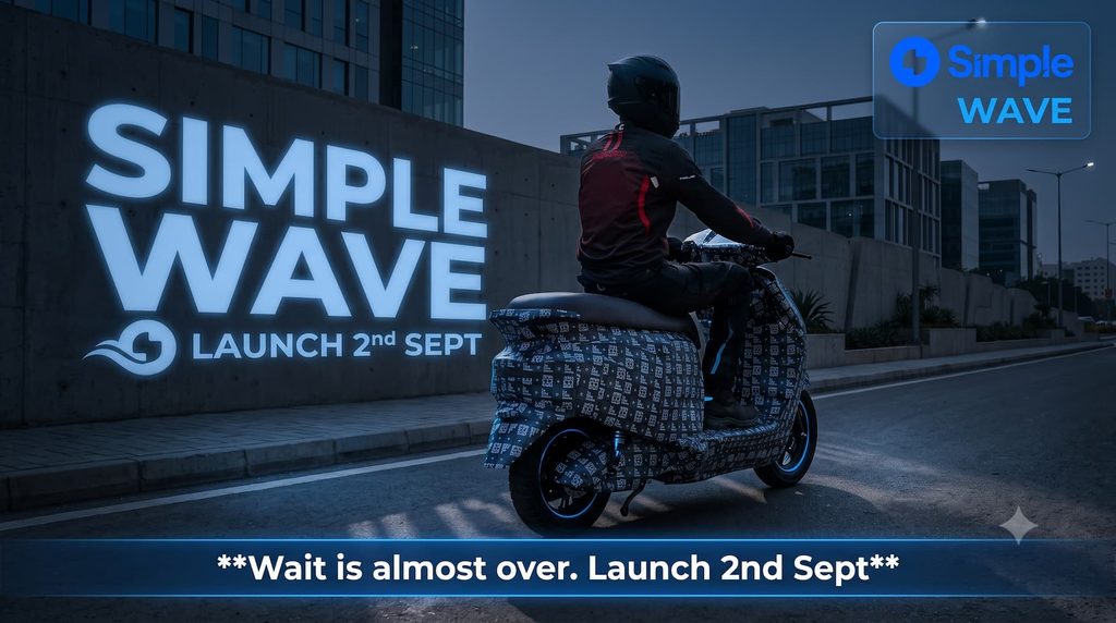 Simple WAVE Electric scooter. Launch on 2nd Sept 2026