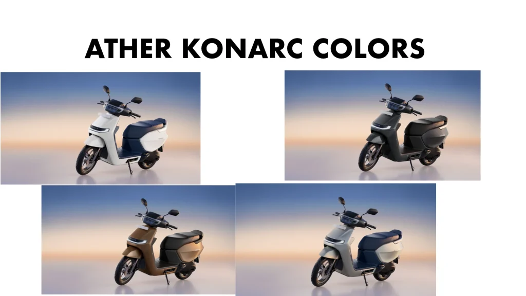 Ather Konarc All Colors - New Konarc Electric scooter color options