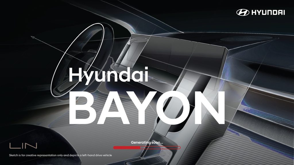 New Hyundai Bayon Interior Photos - Design Sketches of Hyundai Bayon SUV