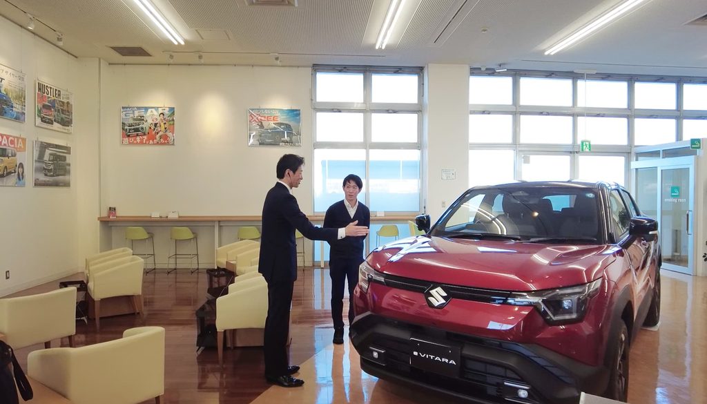 Maruti e-Vitara in Japan Car Dealer
